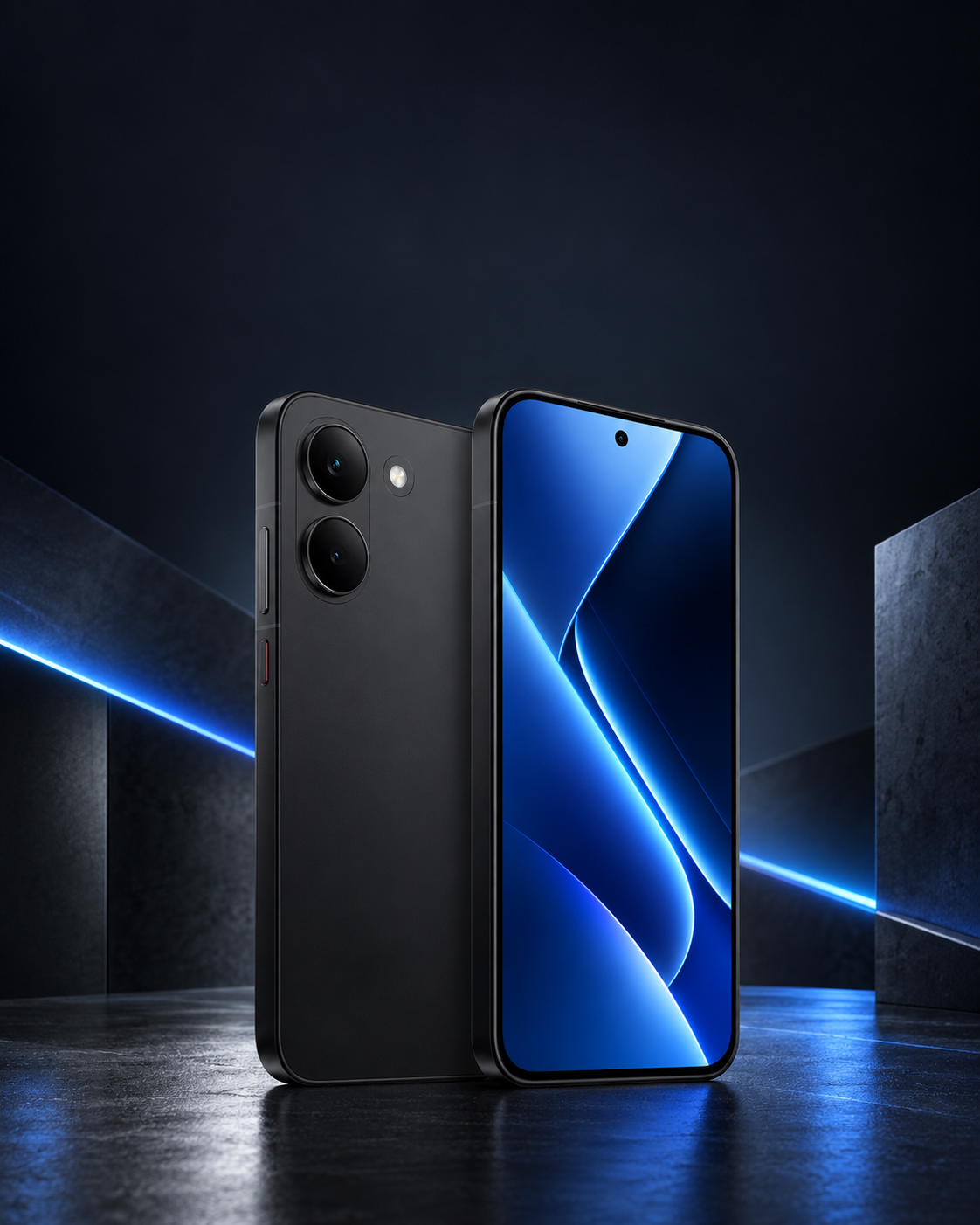 POCO X8 Pro preto em cenário Modern Tech